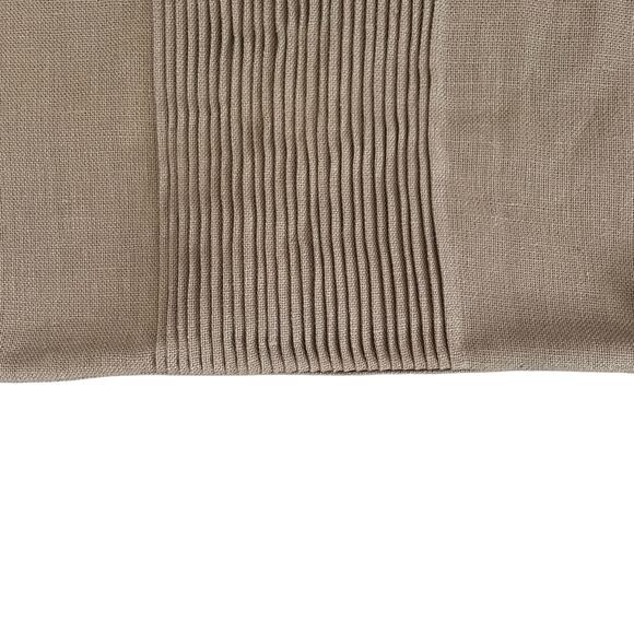 Restoration Hardware Suede & Linen Lumbar Pillow Cover 13x21 Camel NEW - Picture 3 of 13